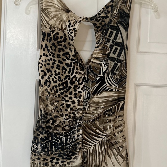 CACHE TROPICAL-ANIMAL PRINT SLEEVELESS SHIRT - Picture 5 of 7